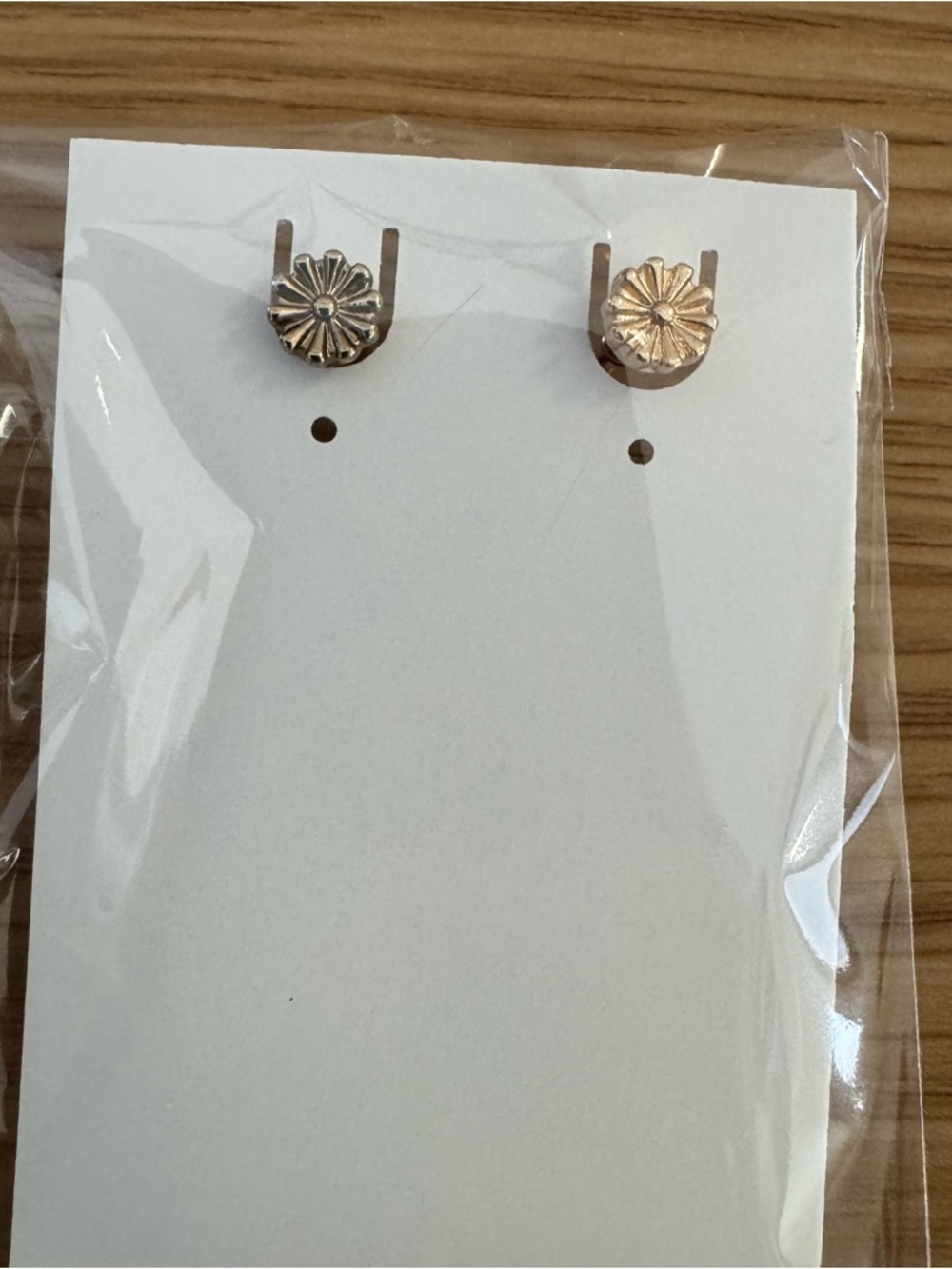 Sunburst Stud Earrings - Gold Tone